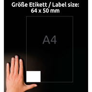 Avery Zweckform Etiketten, 3672, 64 x 50 mm, 100 Blatt - 4004182036723_04_ow
