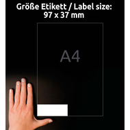 Avery Zweckform Etiketten, 3678, 97 x 37 mm, 100 Blatt - 4004182036785_04_ow