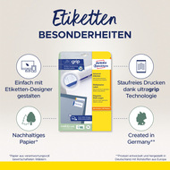 Avery Zweckform Etiketten, 4785, 48.5 x 16.9 mm, 30 Blatt - 4004182047859_05_ow
