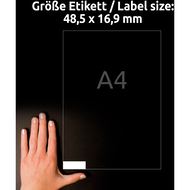 Avery Zweckform Etiketten, 4785, 48.5 x 16.9 mm, 30 Blatt - 4004182047859_07_ow