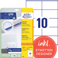 Avery Zweckform Etiketten, 6137, 105 x 57 mm, 30 Blatt - 4004182061374_02_ow