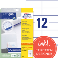 Avery Zweckform Etiketten, 6175, 105 x 48 mm, 30 Blatt - 4004182433379_01_ow