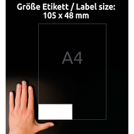 Avery Zweckform Etiketten, 6175, 105 x 48 mm, 30 Blatt - 4004182433379_04_ow