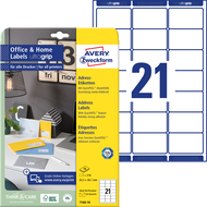Avery Zweckform Etiketten, 7160-10, 63.5 x 38.1 mm, 10 Blatt - 4004182371602_01_ow