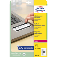 Avery Zweckform Etiketten abziehsicher, L6145-20, 45.7 x 25.4 mm, 20 Blatt - 4004182059876_05_ow