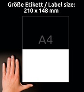 Avery Zweckform Etiketten Antimikrobiell, L8002-10, 210 x 148 mm, 10 Blatt - 4004182380024_03