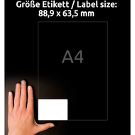 Avery Zweckform Etiketten, C6081-10, 88.9 x 63.5 mm, 10 Blatt - 4004182060810_04_ow