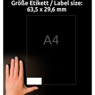 Avery Zweckform Etiketten extra stark, L7874-20, 63.5 x 29.6 mm, 20 Blatt - 4004182070062_04_ow