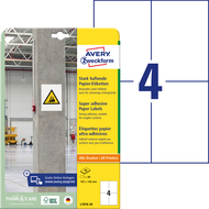 Avery Zweckform Etiketten extra stark, L7876-20, 105 x 148 mm, 20 Blatt - 4004182070086_01_ow