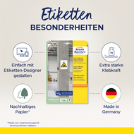 Avery Zweckform Etiketten extra stark, L7876-20, 105 x 148 mm, 20 Blatt - 4004182070086_02_ow