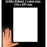 Avery Zweckform Etiketten extra stark, L7877-20, 210 x 297 mm, 20 Blatt - 4004182070093_04_ow
