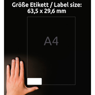 Avery Zweckform Etiketten, J4792-25, 63.5 x 29.6 mm, 25 Blatt - 4004182047927_04_ow