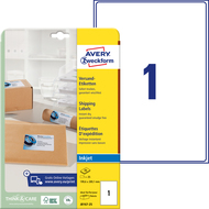 Avery Zweckform Etiketten, J8167_25, 199.6 x 289.1 mm, 25 Blatt - 4004182047958_01_ow
