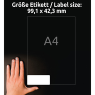 Avery Zweckform Etiketten, J8177_25, 99.1 x 42.3 mm, 25 Blatt - 4004182047934_04_ow