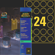 Avery Zweckform Etiketten kristallklar, L7780-25, 40 mm, 25 Blatt - 4004182252529_01_ow