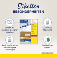Avery Zweckform Etiketten, L7167-100, 199.6 x 289.1 mm, 100 Blatt - 4004182471678_02_ow