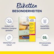 Avery Zweckform Etiketten, L7551_25, 38 x 21.2 mm, 25 Blatt - 4004182967454_02_ow