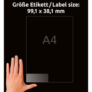 Avery Zweckform Etiketten, L7563-25, 99.1 x 38.1 mm, 25 Blatt - 4004182236505_04_ow