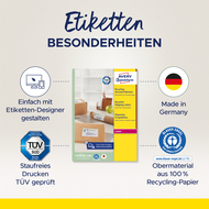 Avery Zweckform Etiketten, LR7168100, 199.6 x 143.5 mm, 100 Blatt - 4004182651643_02_ow