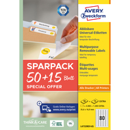 Etiketten wiederablösbar