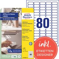 Avery Zweckform Etiketten wiederablösbar, L4732REV10, 35.6 x 16.9 mm, 10 Blatt - 4004182617601_01_ow
