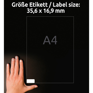 Avery Zweckform Etiketten wiederablösbar, L4732REV_100, 35.6 x 16.9 mm, 100 Blatt - 4004182433287_04_ow