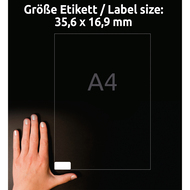 Avery Zweckform Etiketten wiederablösbar, L4732REV_100, 35.6 x 16.9 mm, 100 Blatt - 4004182433287_08_ow