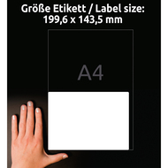 Avery Zweckform Etiketten wiederablösbar, L4734REV-100, 199.6 x 143.5 mm, 100 Blatt - 4004182433324_08_ow