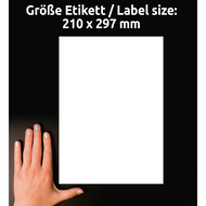 Avery Zweckform Etiketten wiederablösbar, L4735REV_100, 210 x 297 mm, 100 Blatt - 4004182433331_04_ow