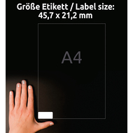 Avery Zweckform Etiketten wiederablösbar, L4736REV10, 45.7 x 21.2 mm, 10 Blatt - 4004182433157_08_ow