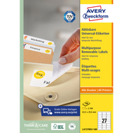 Avery Zweckform Etiketten wiederablösbar, L4737REV_100, 63.5 x 29.6 mm, 100 Blatt - 4004182433300_05_ow