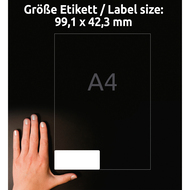 Avery Zweckform Etiketten wiederablösbar, L4743REV_100, 99.1 x 42.3 mm, 100 Blatt - 4004182433317_04_ow