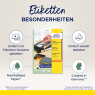 Avery Zweckform Etiketten wiederablösbar, L6020REV_25, 43.2 x 8.5 mm, 25 Blatt - 4004182060209_02_ow