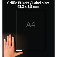 Avery Zweckform Etiketten wiederablösbar, L6020REV_25, 43.2 x 8.5 mm, 25 Blatt - 4004182060209_04_ow
