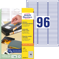 Avery Zweckform Etiketten wiederablösbar, L6022REV_25, 63.5 x 8.5 mm, 25 Blatt - 4004182060223_01_ow