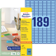 Avery Zweckform Etiketten wiederablösbar, L6048-20, 25.4 x 10 mm, 20 Blatt - 4004182608951_01_ow