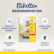 Avery Zweckform Etiketten wiederablösbar, L7651Y_25, 38.1 x 21.2 mm, 25 Blatt - 4004182608395_02_ow