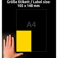 Avery Zweckform étiquettes, 3459, 105 x 148 mm, 100 feuilles - 4004182034590_04_ow