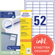 Avery Zweckform étiquettes, 3650, 48 x 21 mm, 100 feuilles - 4004182036501_01_ow