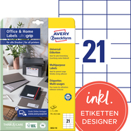 Avery Zweckform etiquettes, 3652-10, 70 x 42.3 mm, 10 feuilles - 4004182617557_01_ow