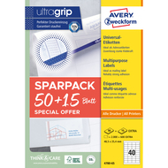 Avery Zweckform Étiquettes, 4780-65, 48.5 x 25.4 mm, 65 feuilles - 4004182347805_01_ow