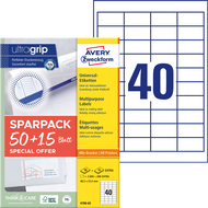 Avery Zweckform Étiquettes, 4780-65, 48.5 x 25.4 mm, 65 feuilles - 4004182347805_02_ow