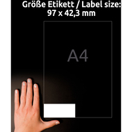 Avery Zweckform Étiquettes, 4781-65, 97 x 42.3 mm, 65 feuilles - 4004182347812_07_ow
