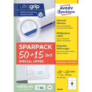 Avery Zweckform Étiquettes, 4782-65, 97 x 67.7 mm, 65 feuilles - 4004182347829_01_ow