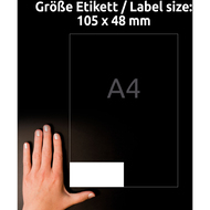 Avery Zweckform Étiquettes, 6175-65, 105 x 48 mm, 65 feuilles - 4004182361757_07_ow