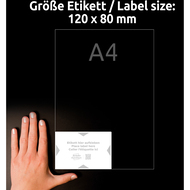 Avery Zweckform Support étiquettes, 8001-20, 120 x 80 mm, 20 feuilles - 4004182334980_06_ow