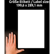 Avery Zweckform etiquettes, L7167-100, 199.6 x 289.1 mm, 100 feuilles - 4004182471678_04_ow