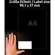 Avery Zweckform etiquettes, L7173-100, 99.1 x 57 mm, 100 feuilles - 4004182471739_04_ow