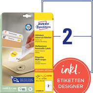 Avery Zweckform étiquettes repositionnable, L4734REV_25, 199.6 x 143.5 mm, 30 feuilles - 4004182047347_01_ow
