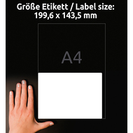 Avery Zweckform étiquettes repositionnable, L4734REV_25, 199.6 x 143.5 mm, 30 feuilles - 4004182047347_04_ow